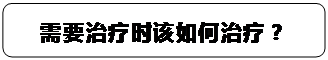 圆角矩形: 需要治疗时该如何治疗？